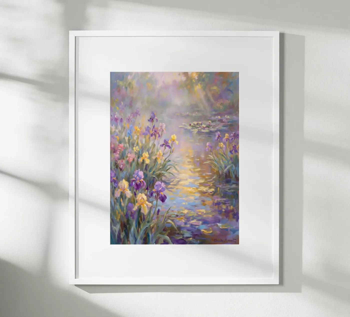 claude moneth beautiful flower poster da Artarez