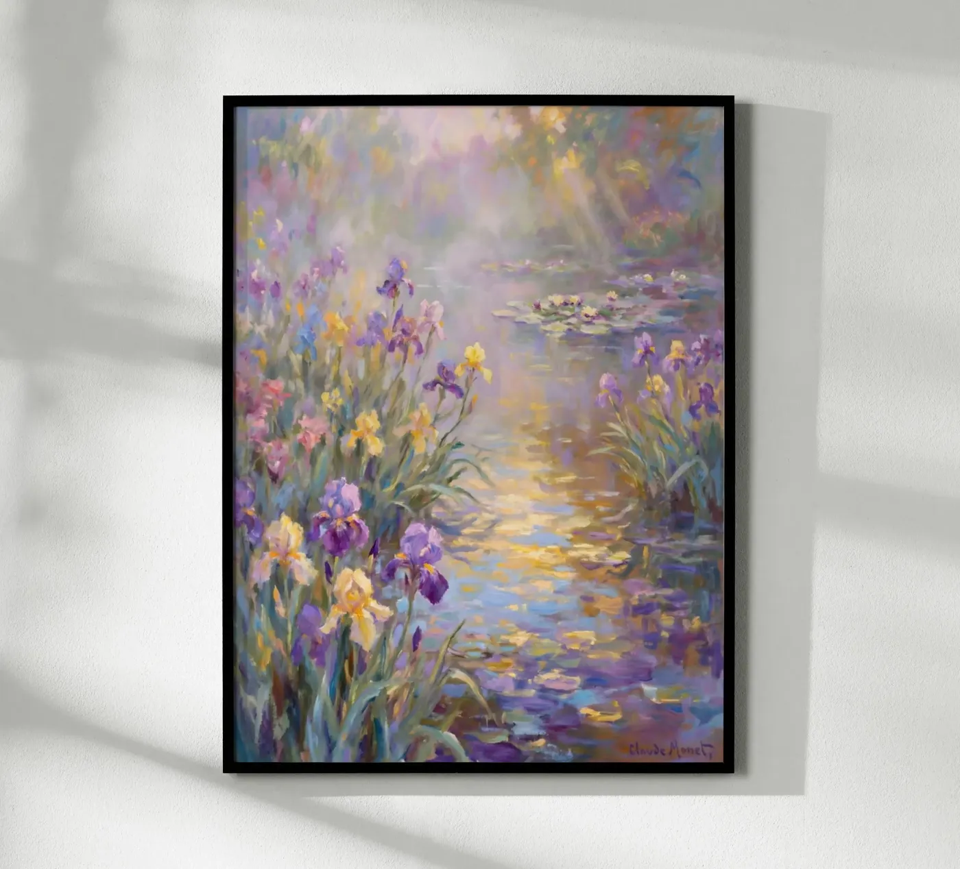 claude moneth beautiful flower poster da Artarez
