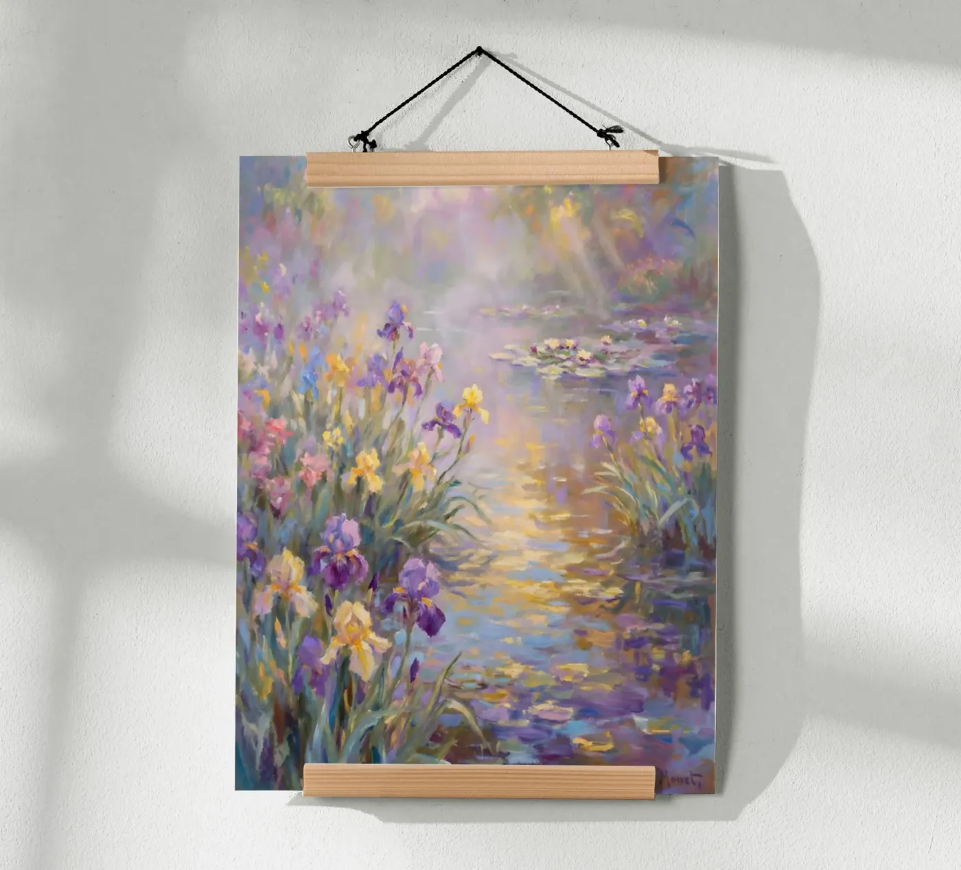 claude moneth beautiful flower poster da Artarez