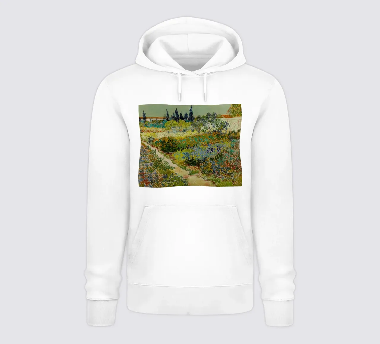 Vincent van Gogh - Giardino di Arles felpa con cappuccio da Timeless Artworks
