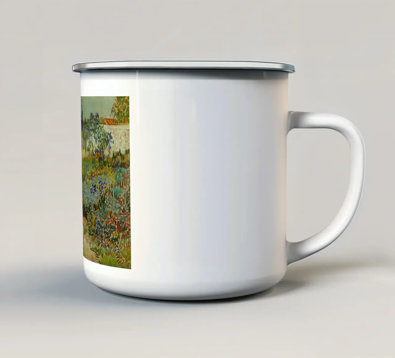 Vincent van Gogh - Giardino di Arles tazza in smalto da Timeless Artworks