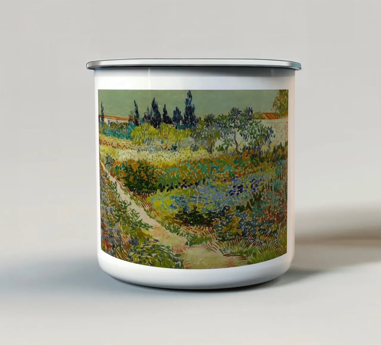 Vincent van Gogh - Giardino di Arles tazza in smalto da Timeless Artworks