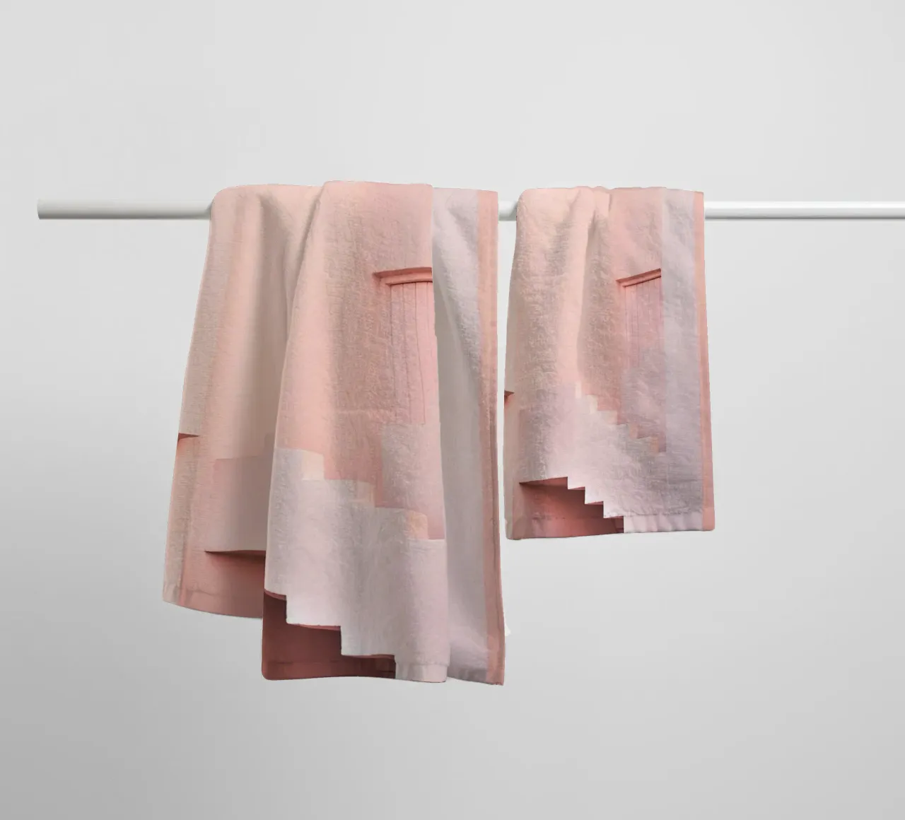 Minimalist architecture - pastel dreams towel by Whole©