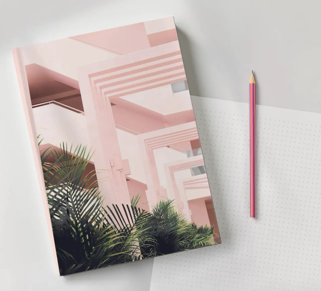 Geometric harmony - modern architectural design notebook by Whole©
