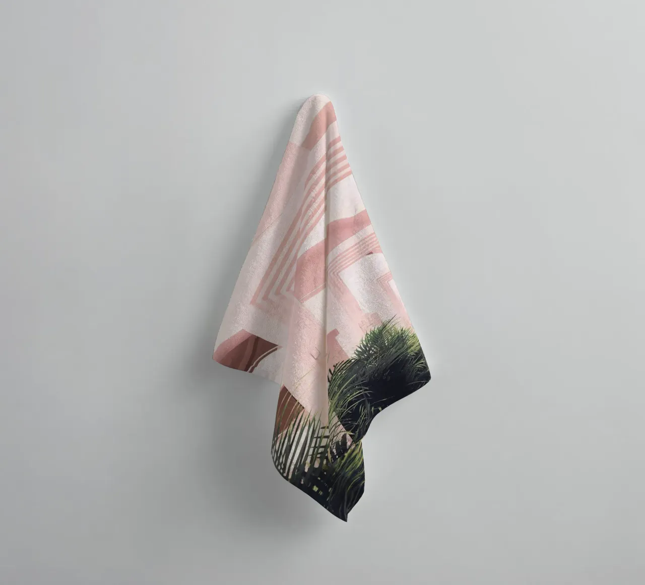 Geometric harmony - modern architectural design towel by Whole©