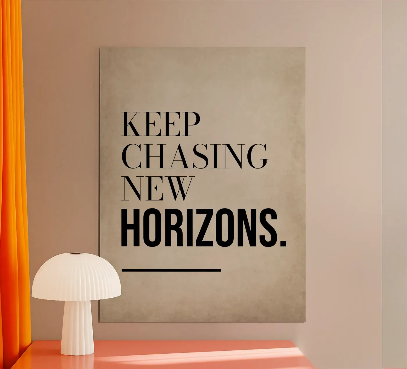 KEEP CHASING NEW HORIZONS. poster da Positive Ink