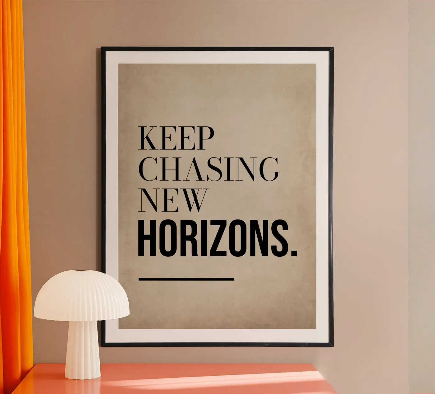 KEEP CHASING NEW HORIZONS. poster da Positive Ink