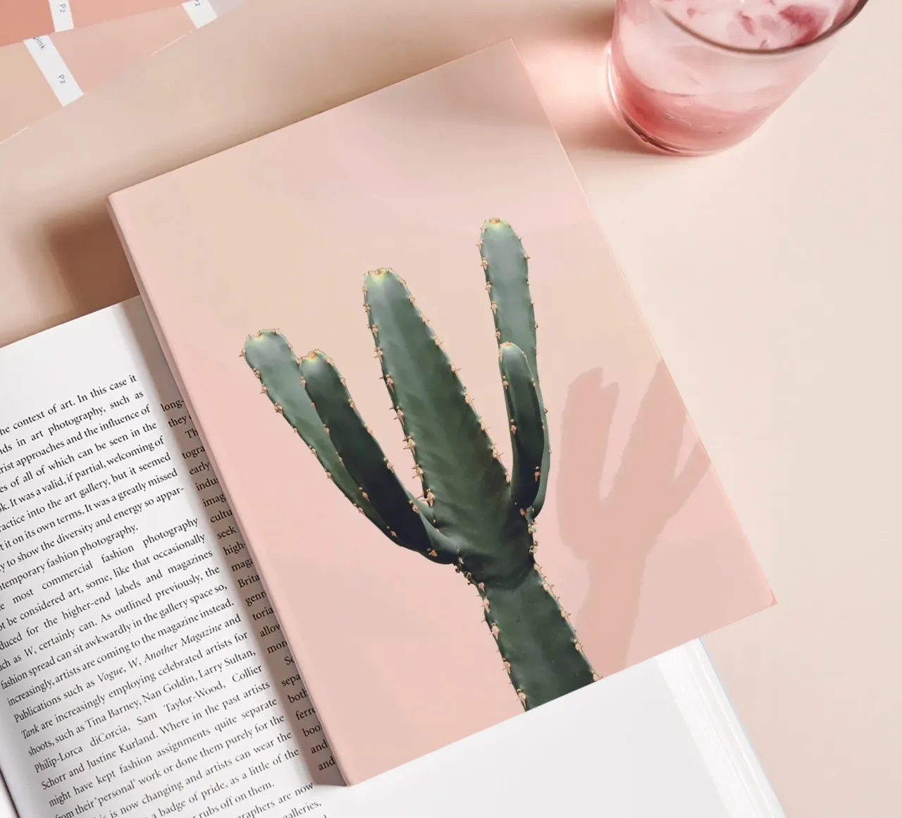 Minimalist cactus - botanical elegance notebook by Whole©