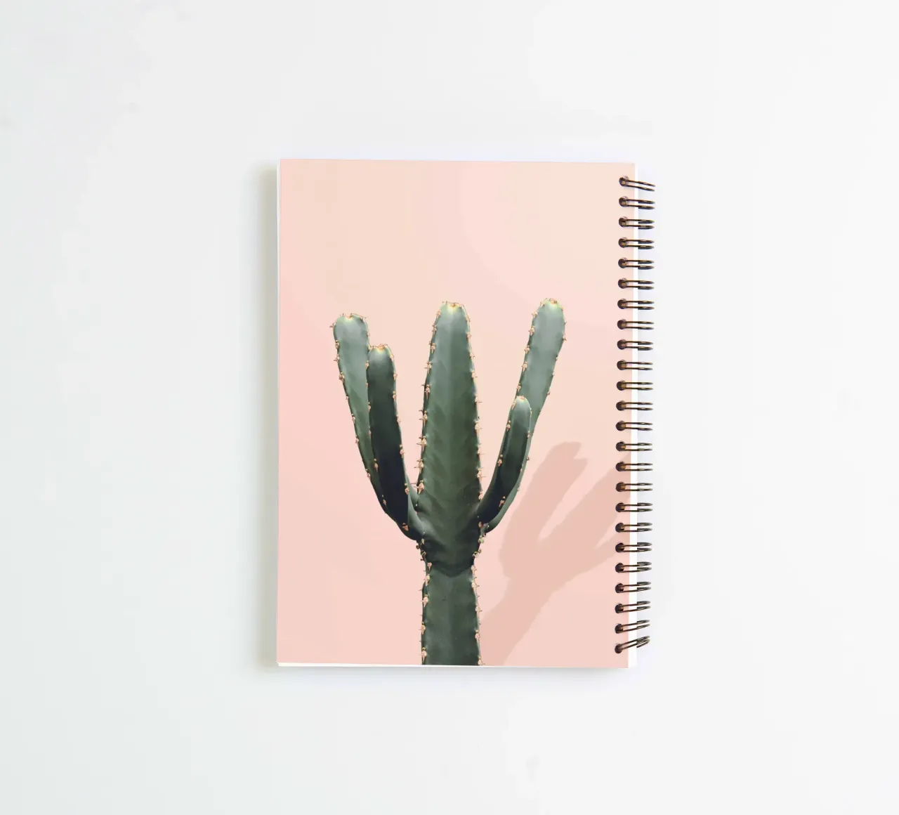 Minimalist cactus - botanical elegance spiral notebook by Whole©