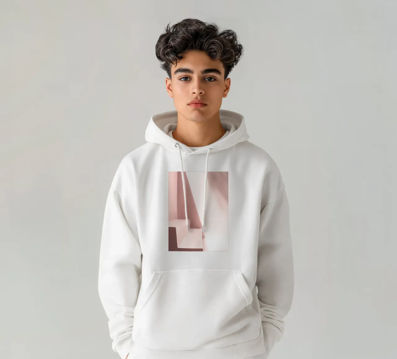 Scala minimalista - luci e ombre felpa con cappuccio da Whole©