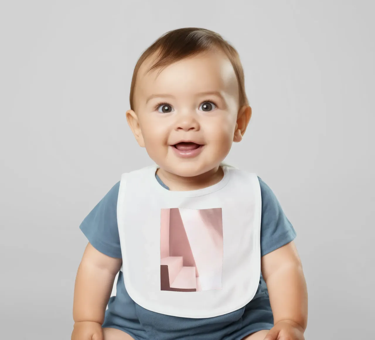 Scala minimalista - luci e ombre bavaglino da Whole©