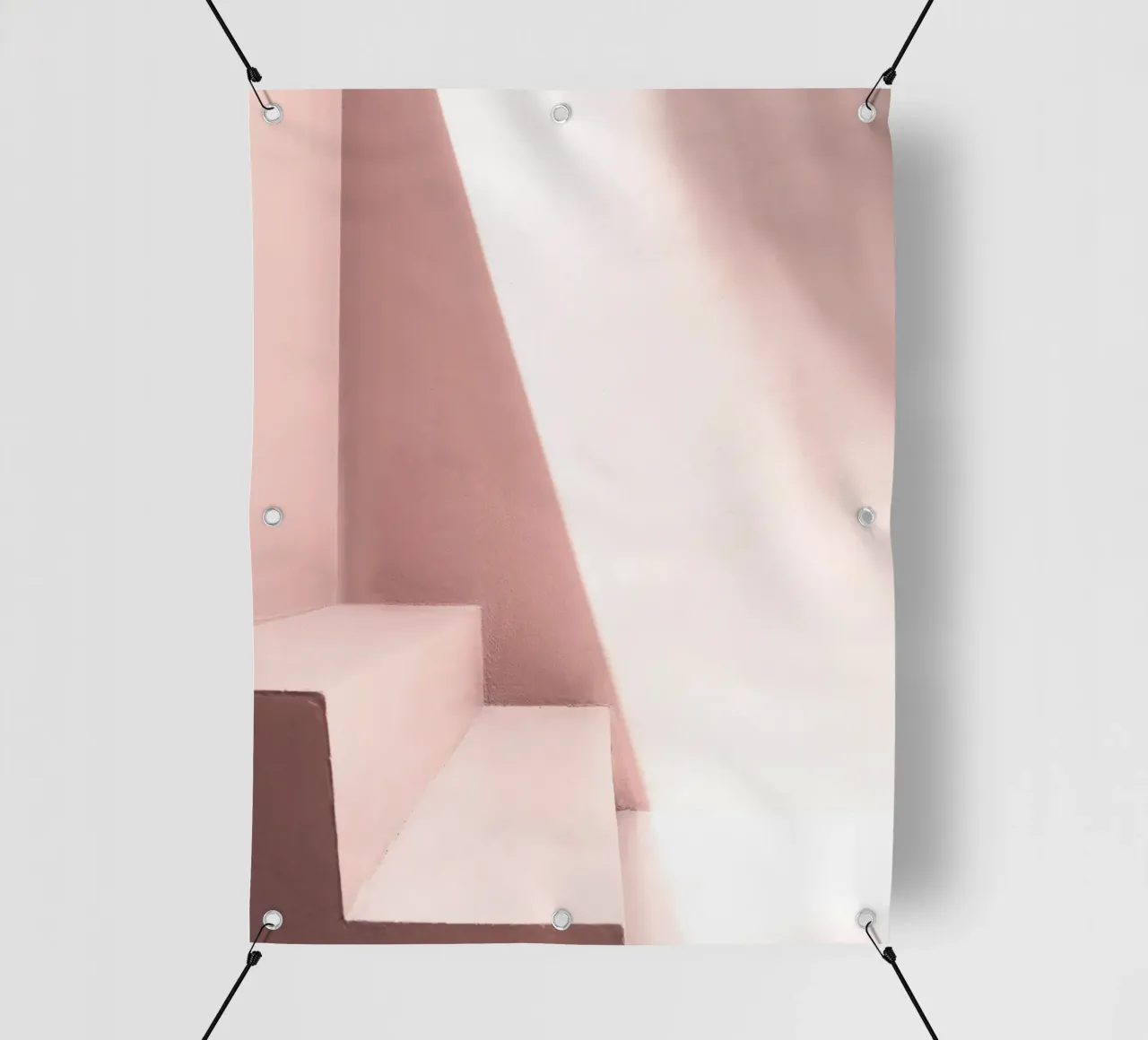 Minimalistische trap - licht en schaduw pvc-zeil van Whole©