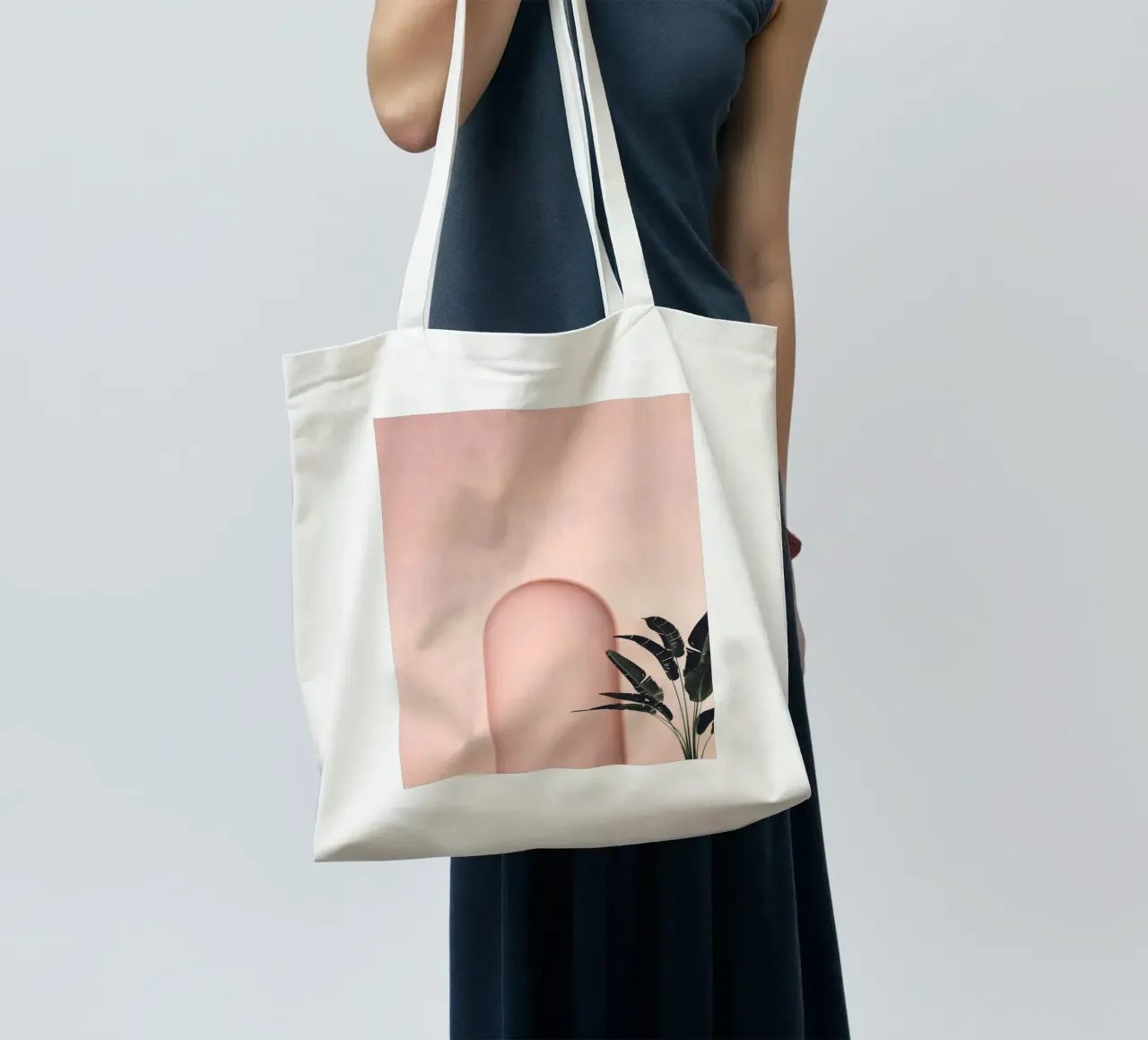 Forme eleganti - minimalismo botanico borsa in juta da Whole©
