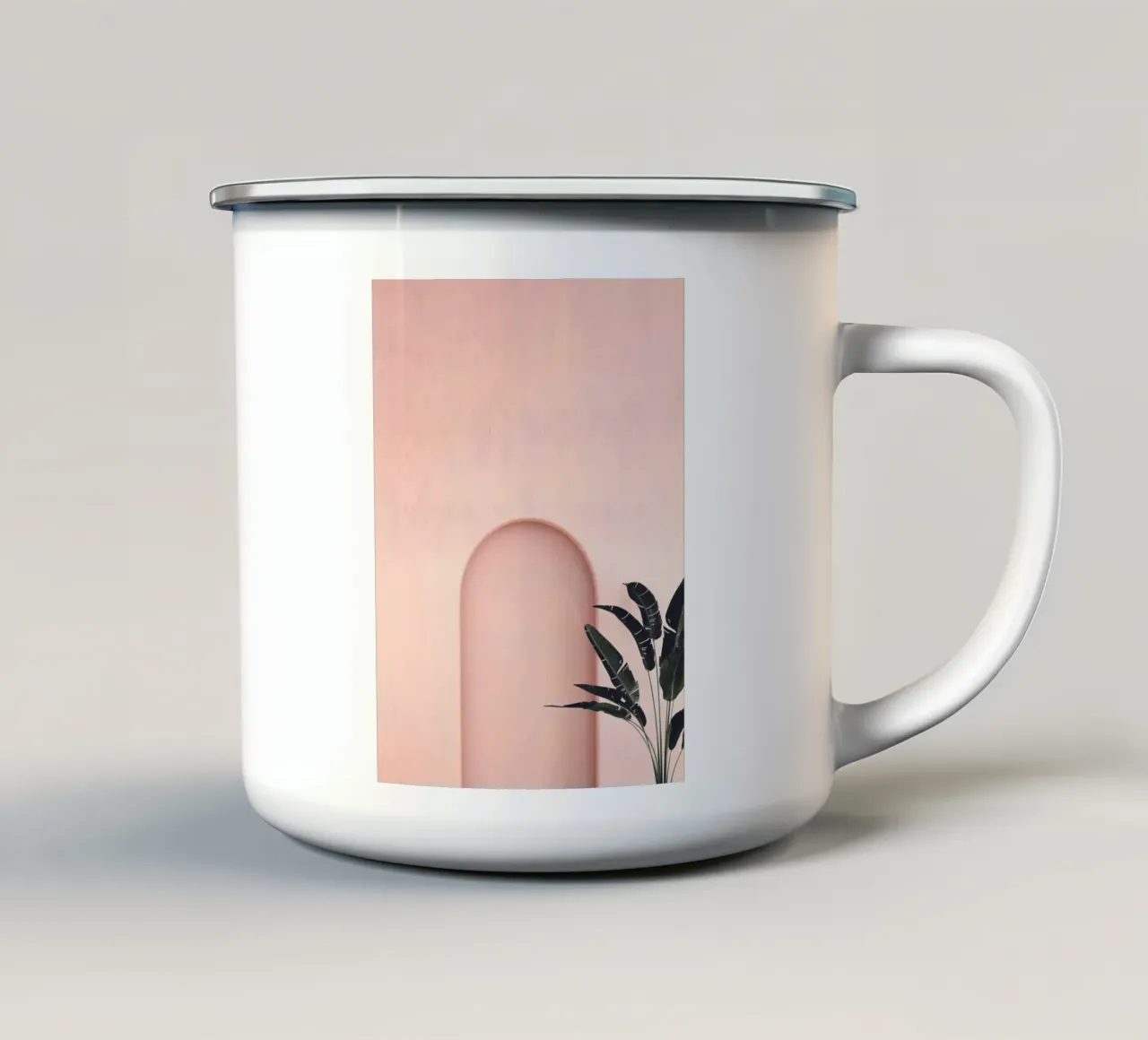 Forme eleganti - minimalismo botanico tazza in smalto da Whole©