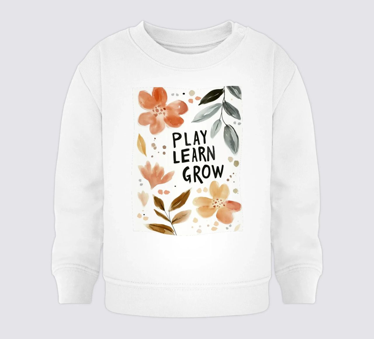 Play Learn Grow (Version 3) felpa neonato da treechild