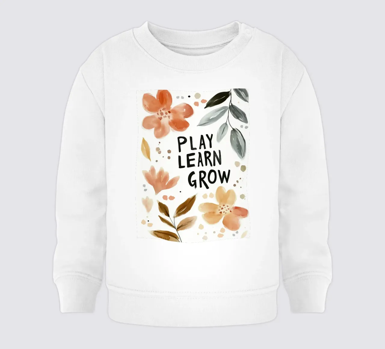 Play Learn Grow (Version 3) Baby Sweatshirt von treechild