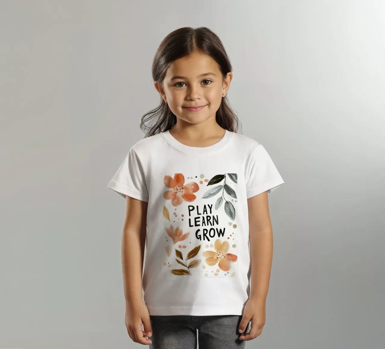 Play Learn Grow (Version 3) t-shirt bambini da treechild