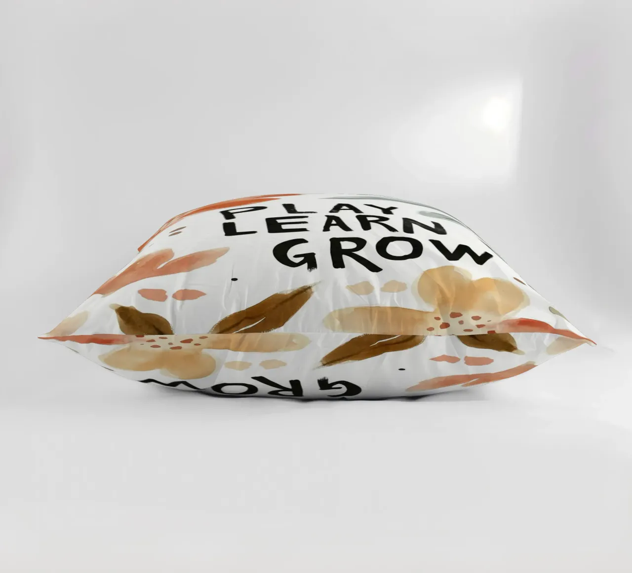 Play Learn Grow (Version 3) decorative cushion by treechild