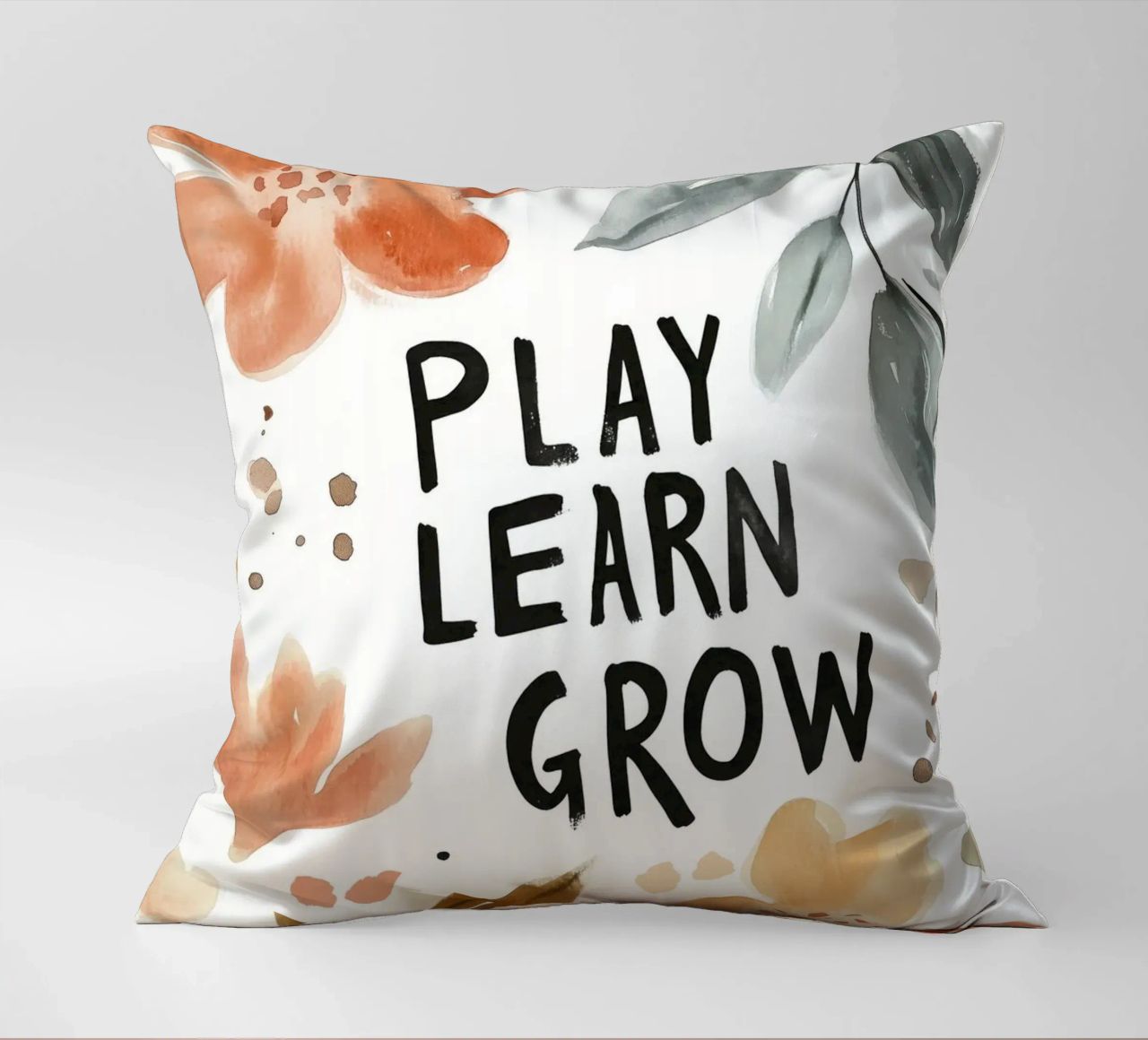 Play Learn Grow (Version 3) cuscino da treechild