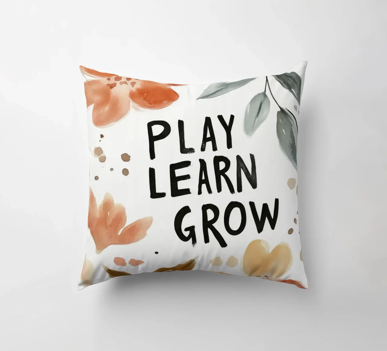 Play Learn Grow (Version 3) cuscino da treechild