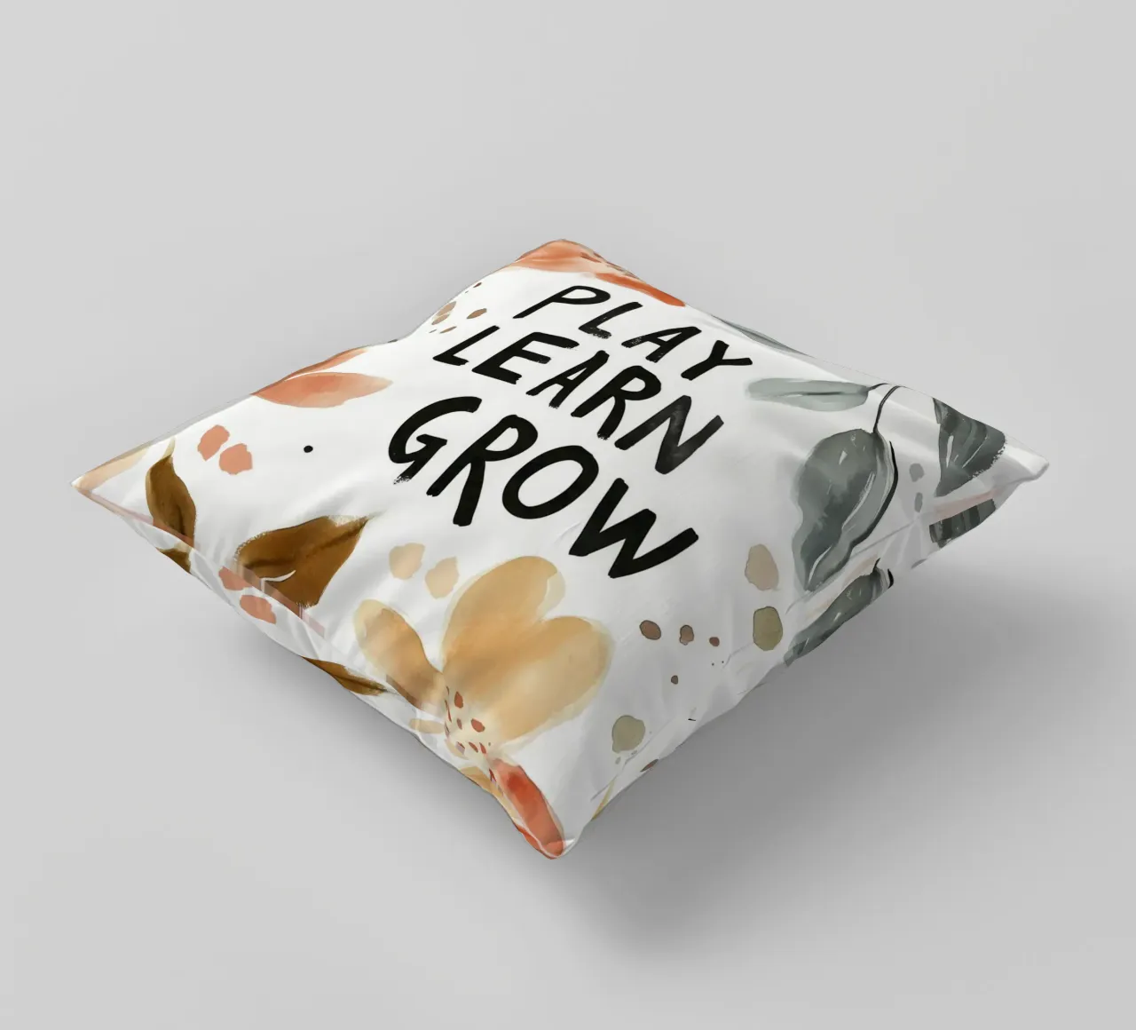 Play Learn Grow (Version 3) cuscino da treechild