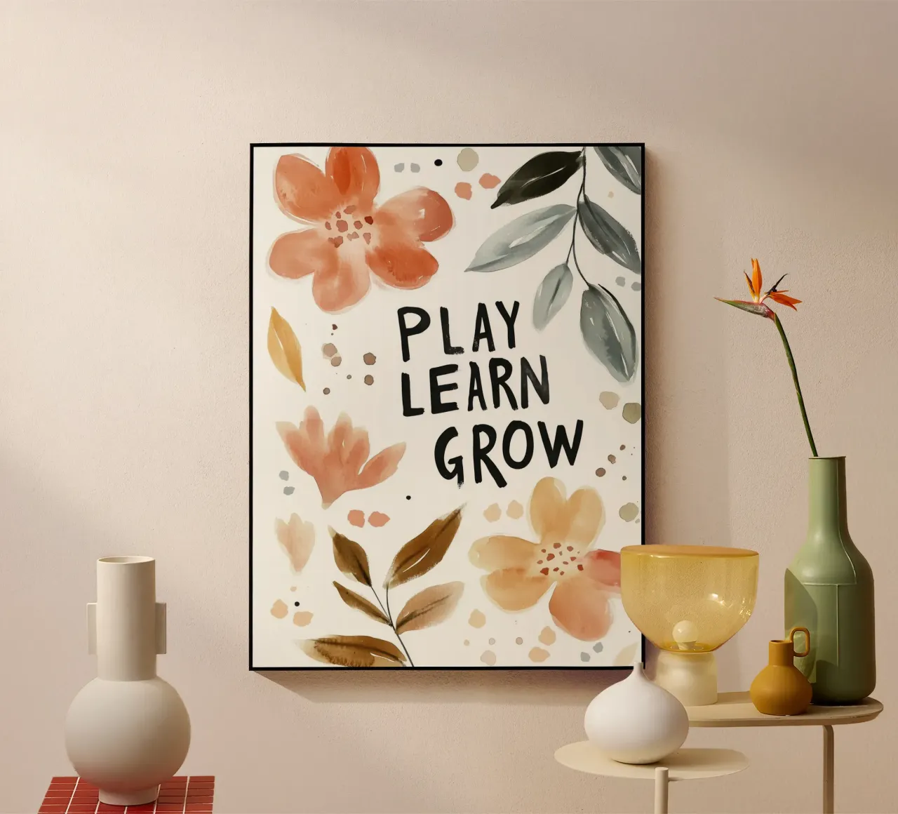 Play Learn Grow (Version 3) plexiglass da treechild