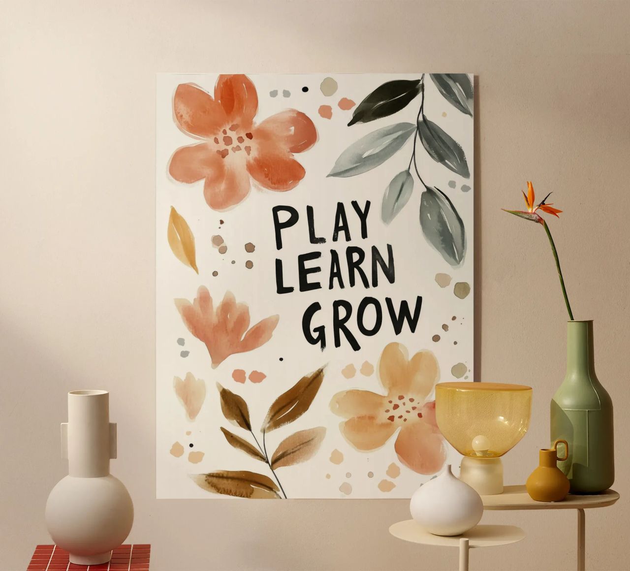 Play Learn Grow (Version 3) plexiglass da treechild
