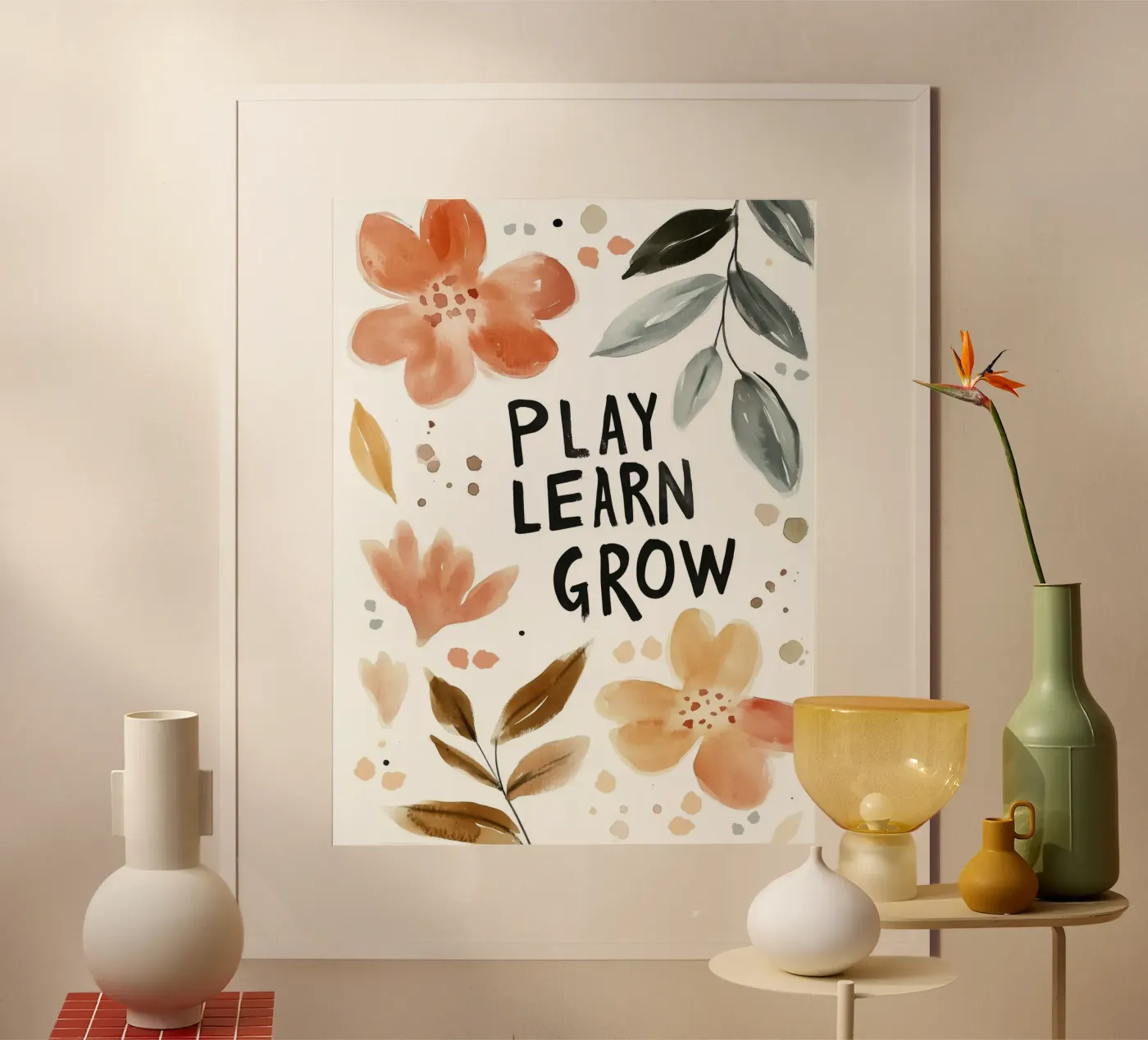 Play Learn Grow (Version 3) poster by treechild