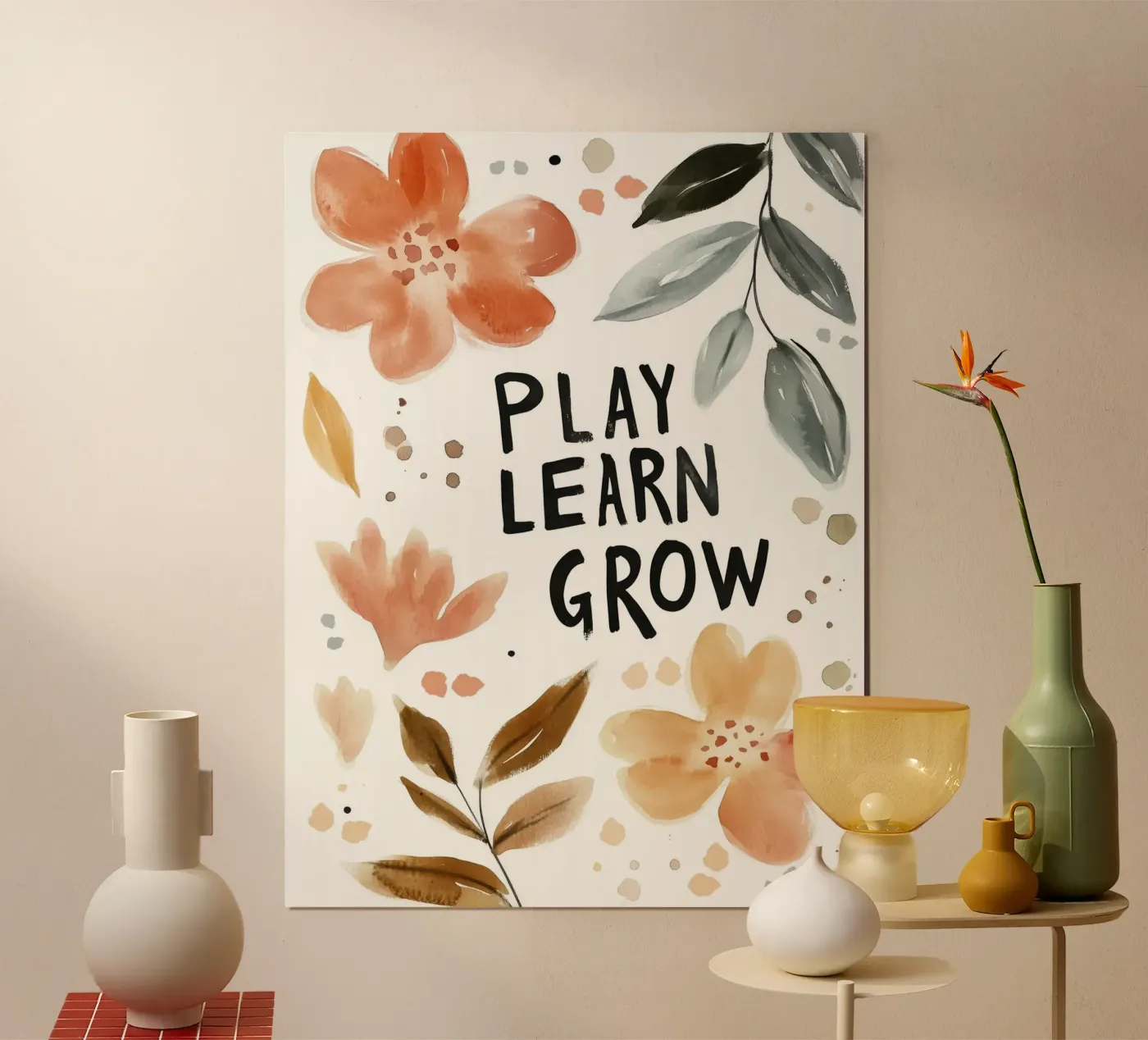 Play Learn Grow (Version 3) poster by treechild