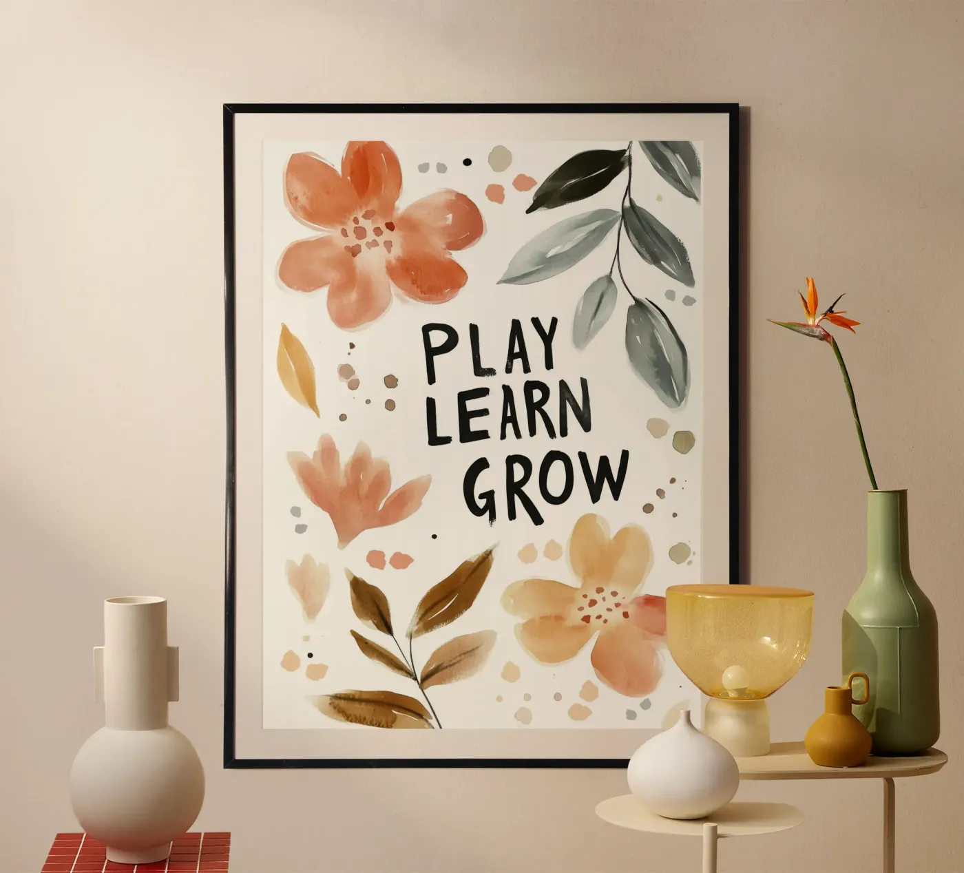 Play Learn Grow (Version 3) poster by treechild