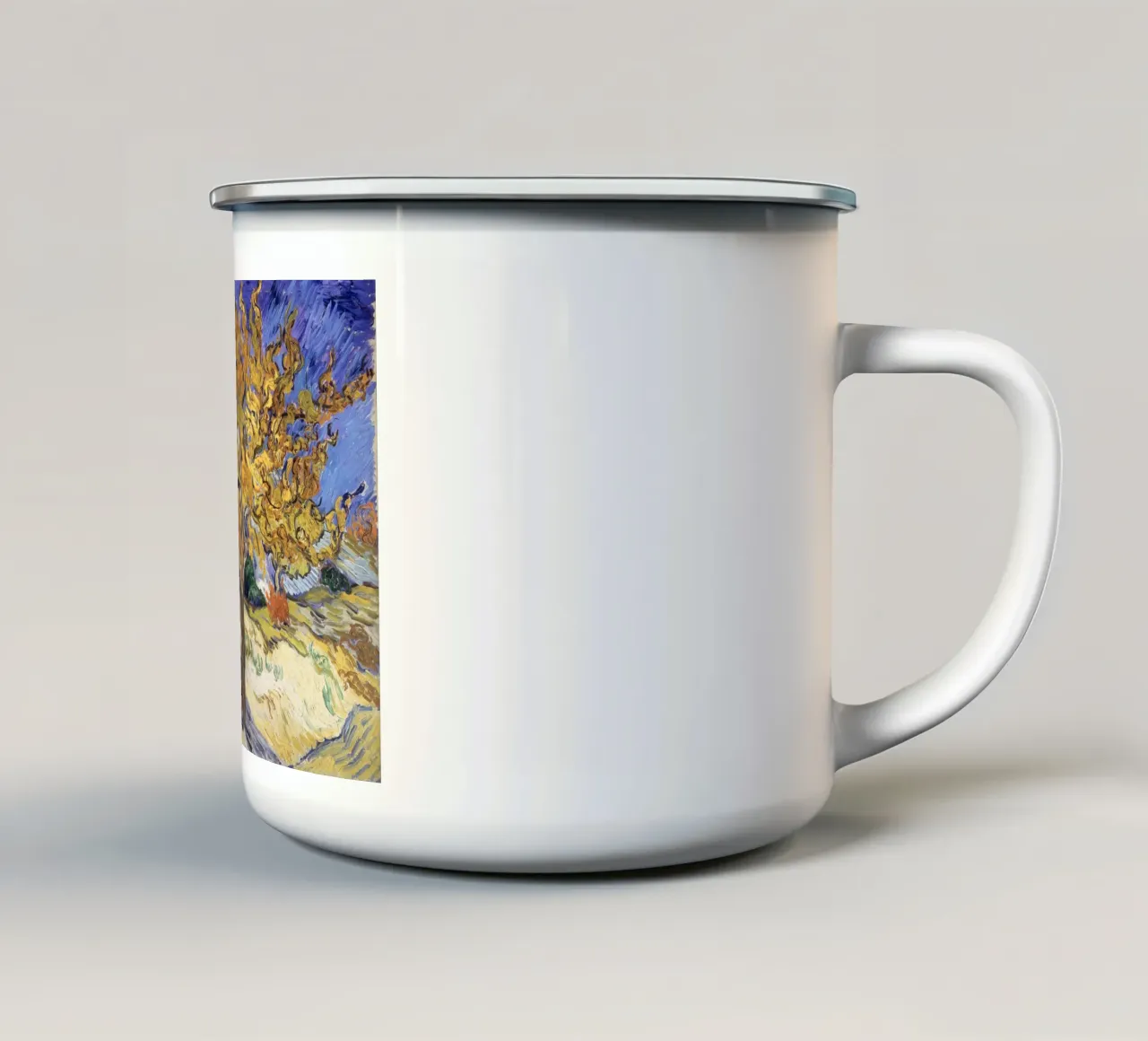 Vincent Van Gogh - Il gelso, 1889 tazza in smalto da Timeless Artworks