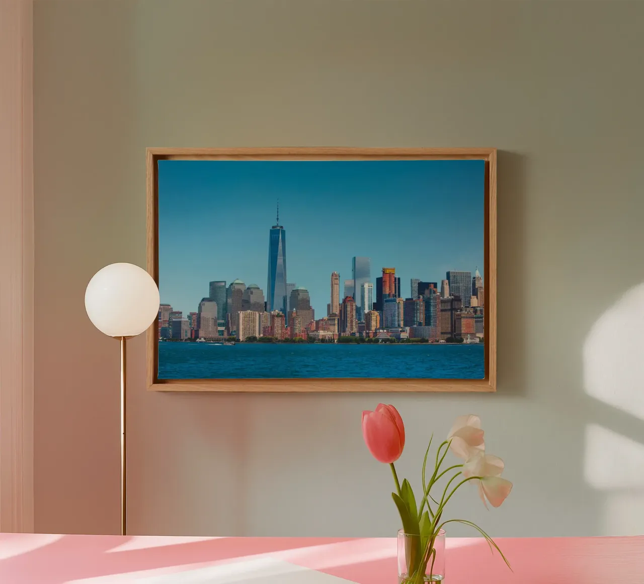 Manhattan skyline canvas by Dave Hare Photography