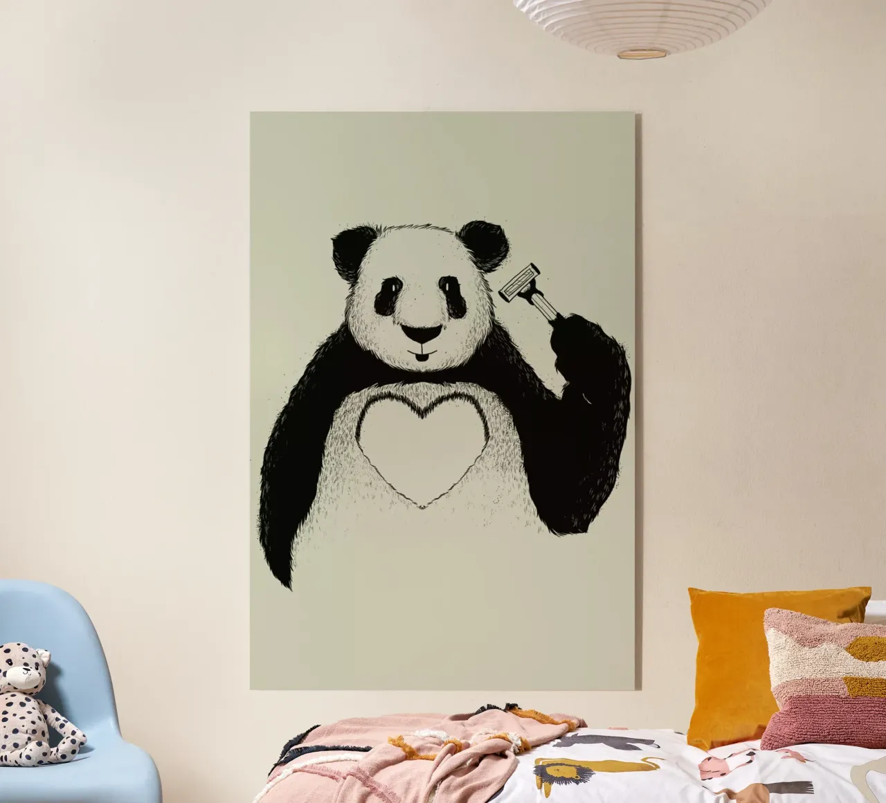 Panda Love plexiglass da Tobe Fonseca