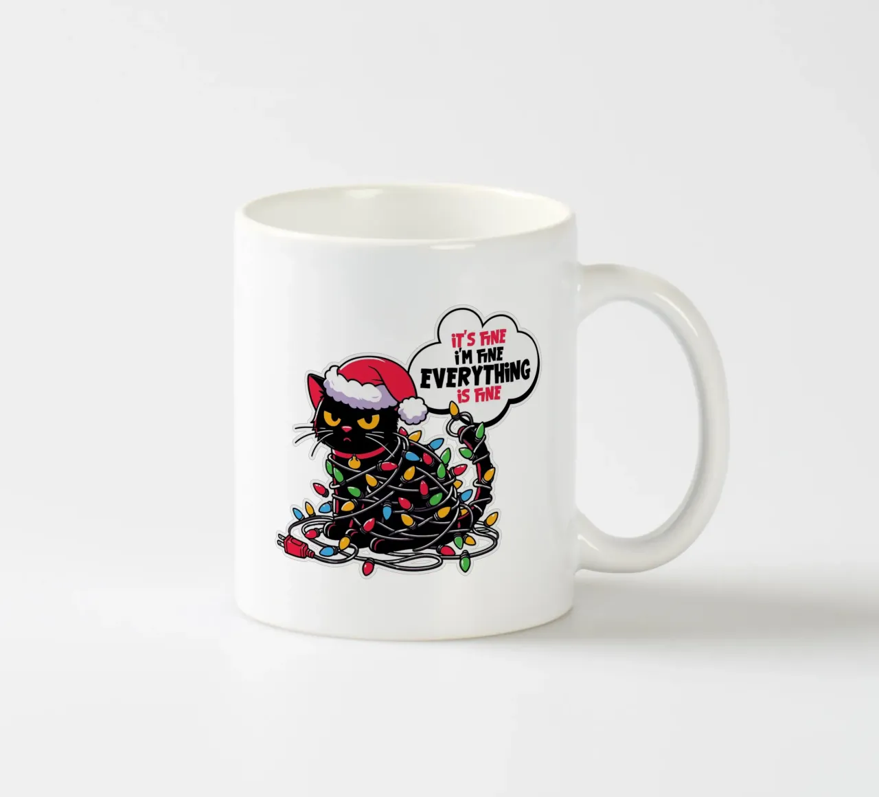 It's fine I'm fine everything is fine tazza in ceramica da edsonramosart