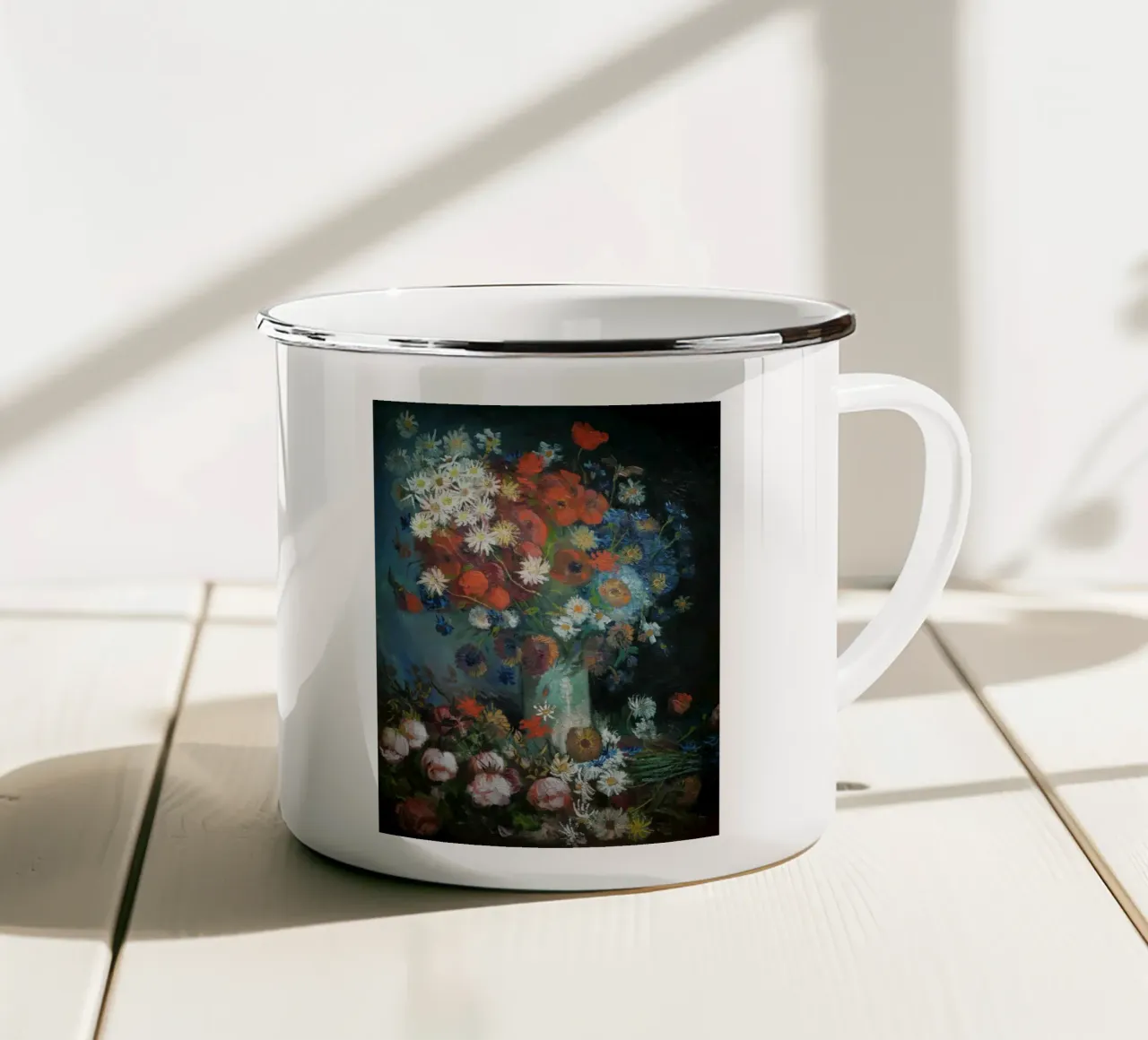Vincent van Gogh - Natura morta, 1886 tazza in smalto da Timeless Artworks