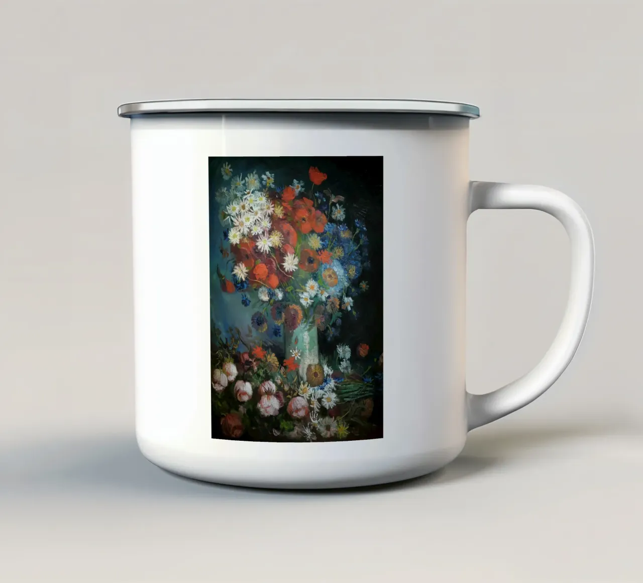 Vincent van Gogh - Natura morta, 1886 tazza in smalto da Timeless Artworks