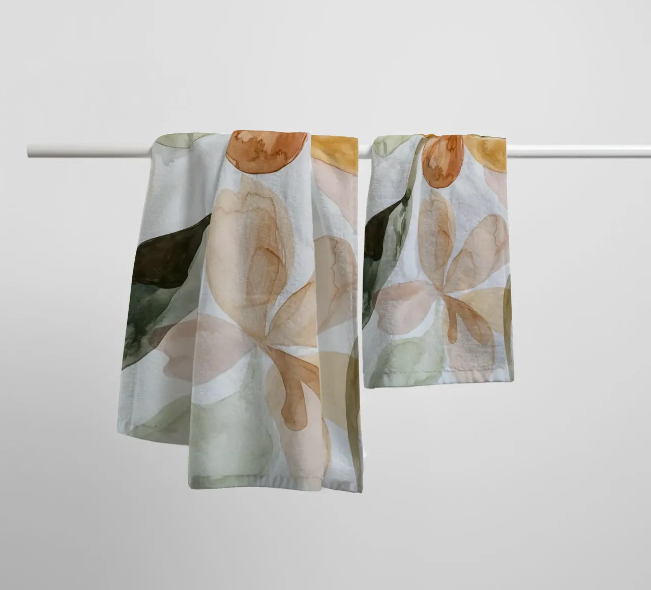 Earthy Bloom No 3 asciugamano da bagno da treechild