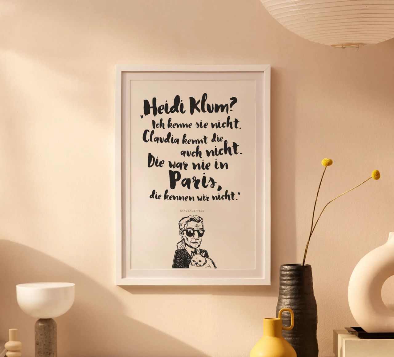 Heidi war noch nie in Paris Poster von Julia Marquardt-Lott