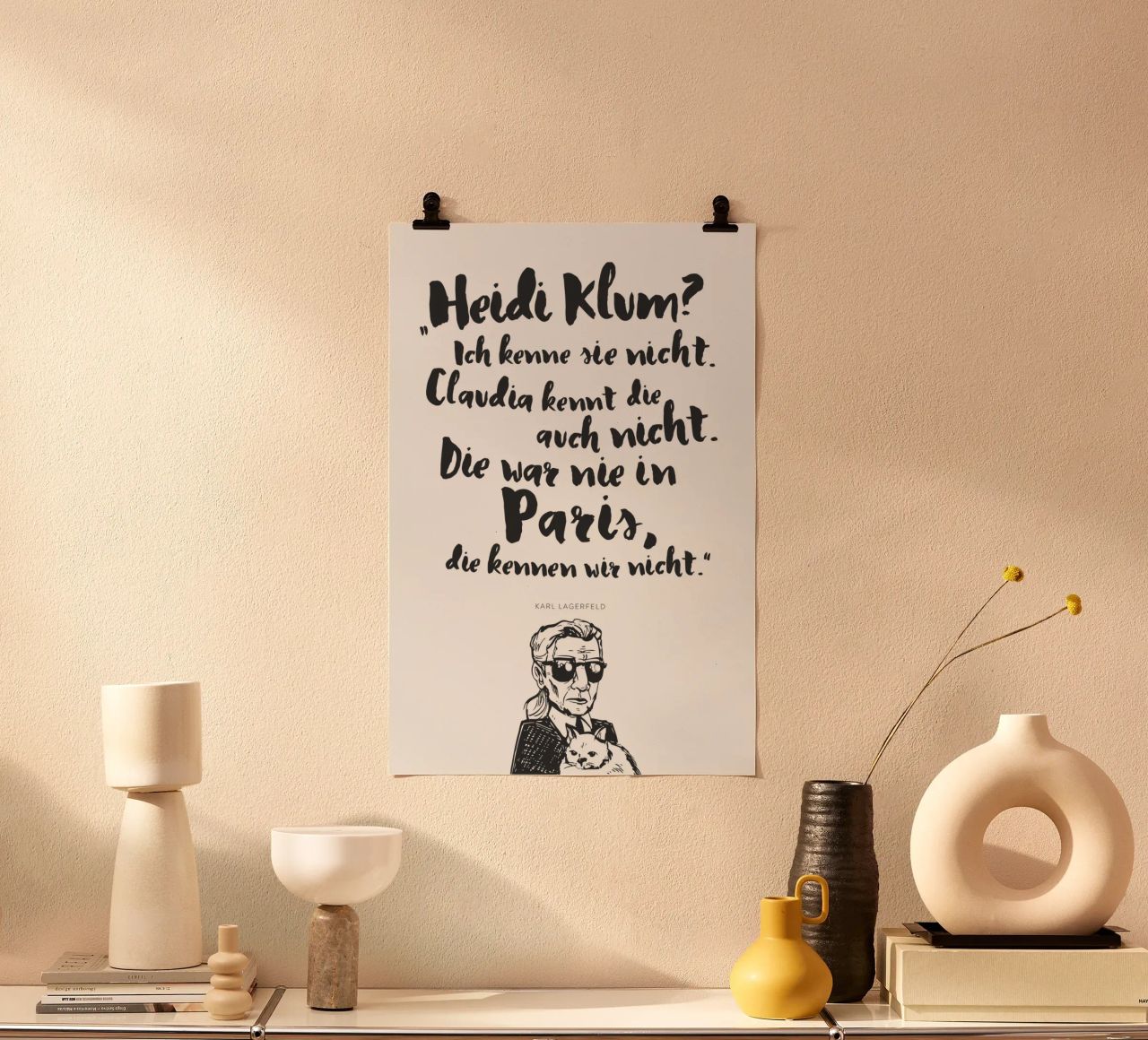 Heidi war noch nie in Paris Poster von Julia Marquardt-Lott