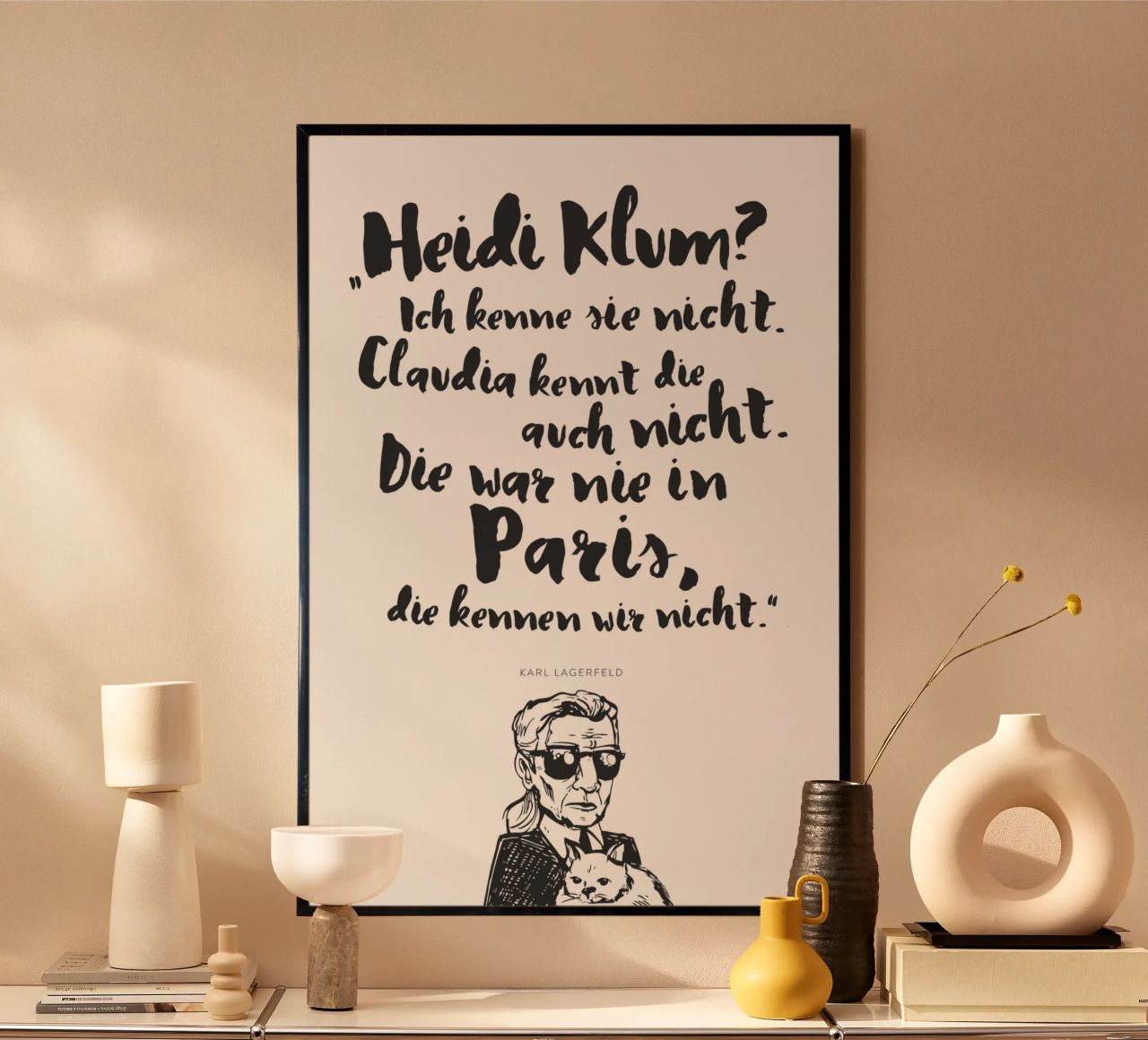 Heidi war noch nie in Paris Poster von Julia Marquardt-Lott