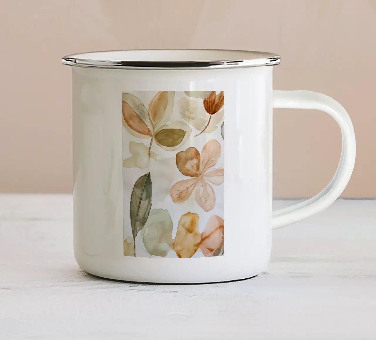 Earthy Bloom No 4 tazza in smalto da treechild