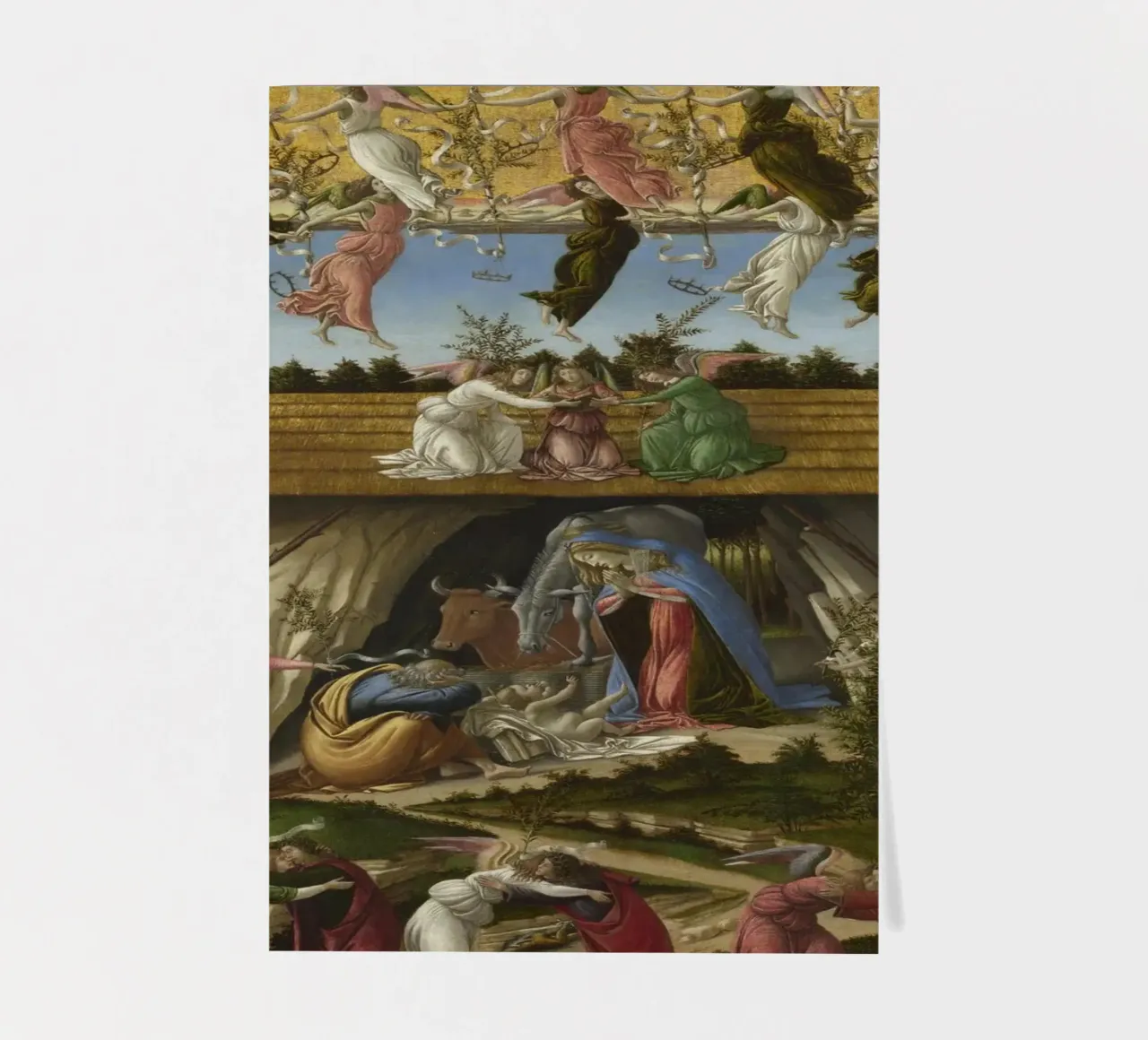 Sandro Botticelli - The Mystical Nativity sticker sheet by Timeless Artworks