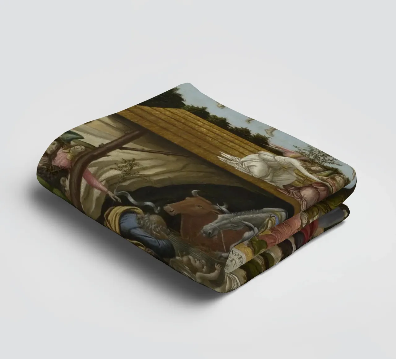 Sandro Botticelli - The Mystical Nativity asciugamano da bagno da Timeless Artworks