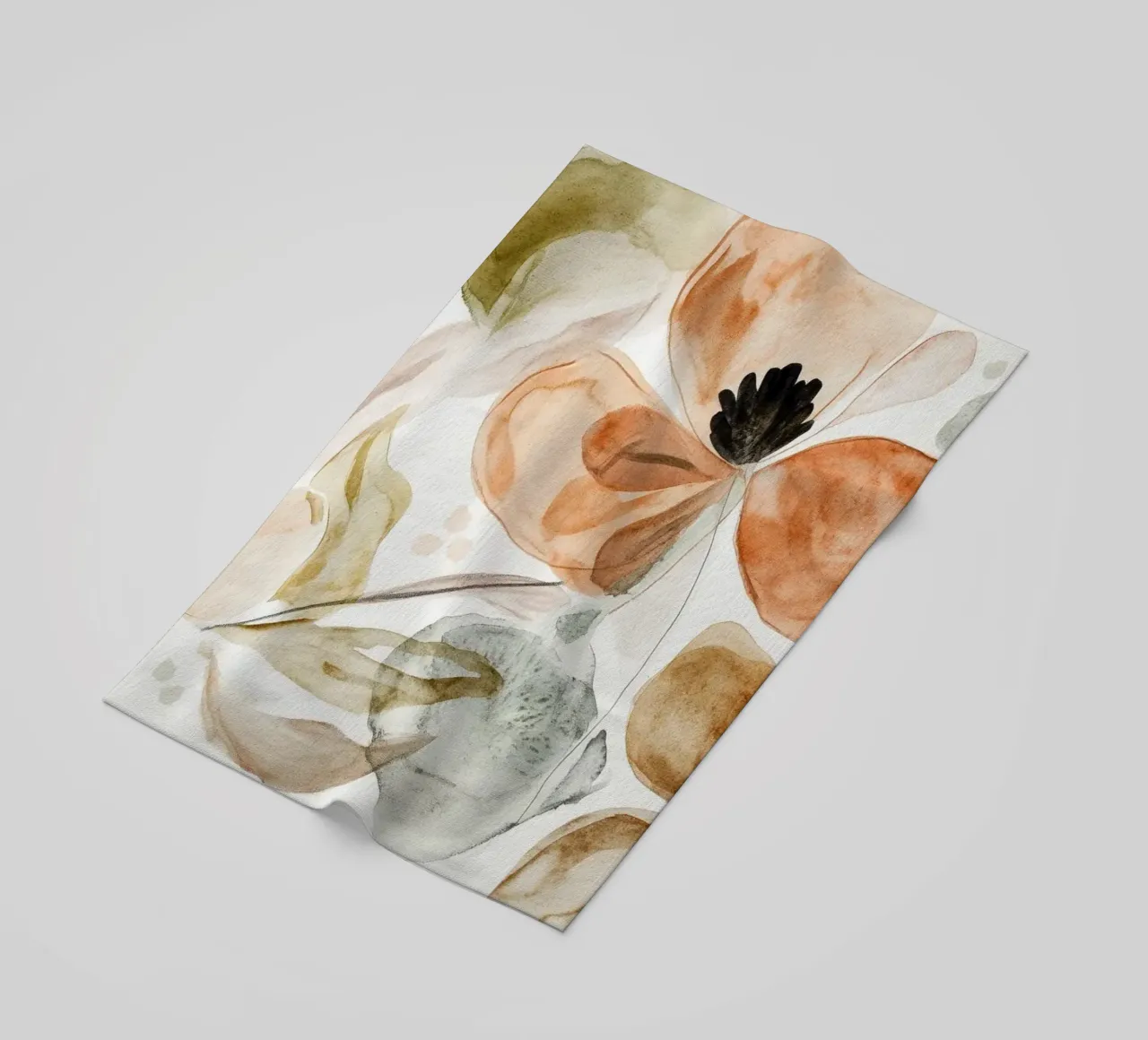 Earthy Bloom No 6 beach towel by treechild