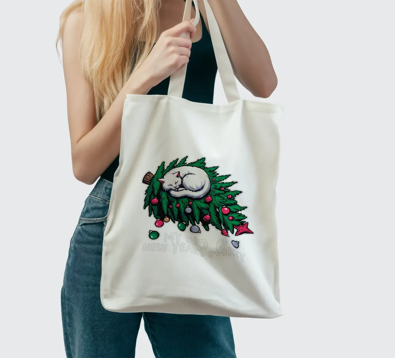 My kind of New Year's party borsa in juta da edsonramosart