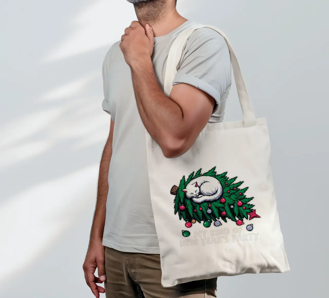 My kind of New Year's party borsa in juta da edsonramosart