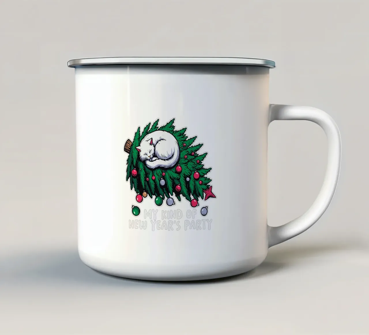 My kind of New Year's party tazza in smalto da edsonramosart