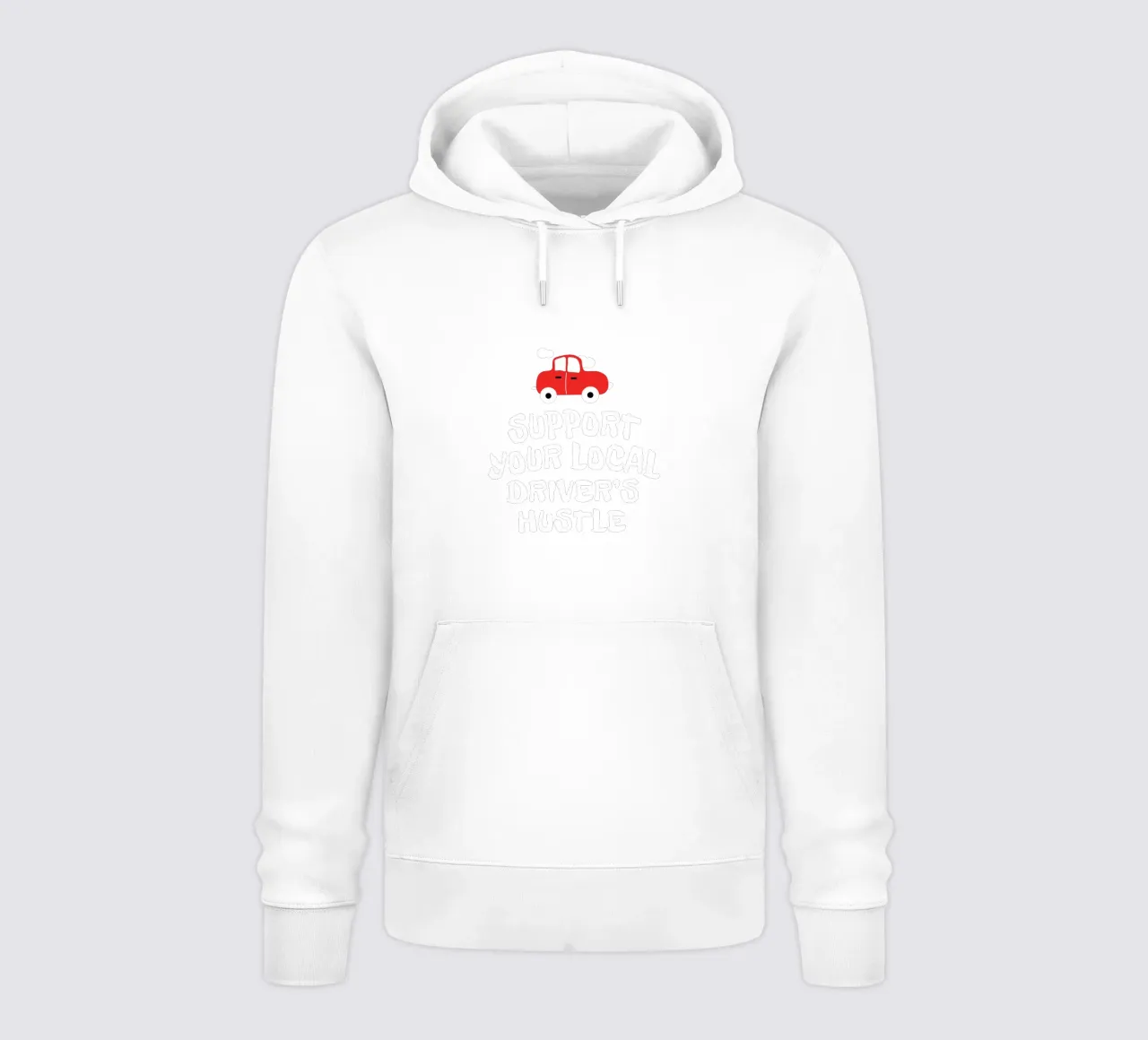 Support your local driver's hustle felpa con cappuccio da happieeagle
