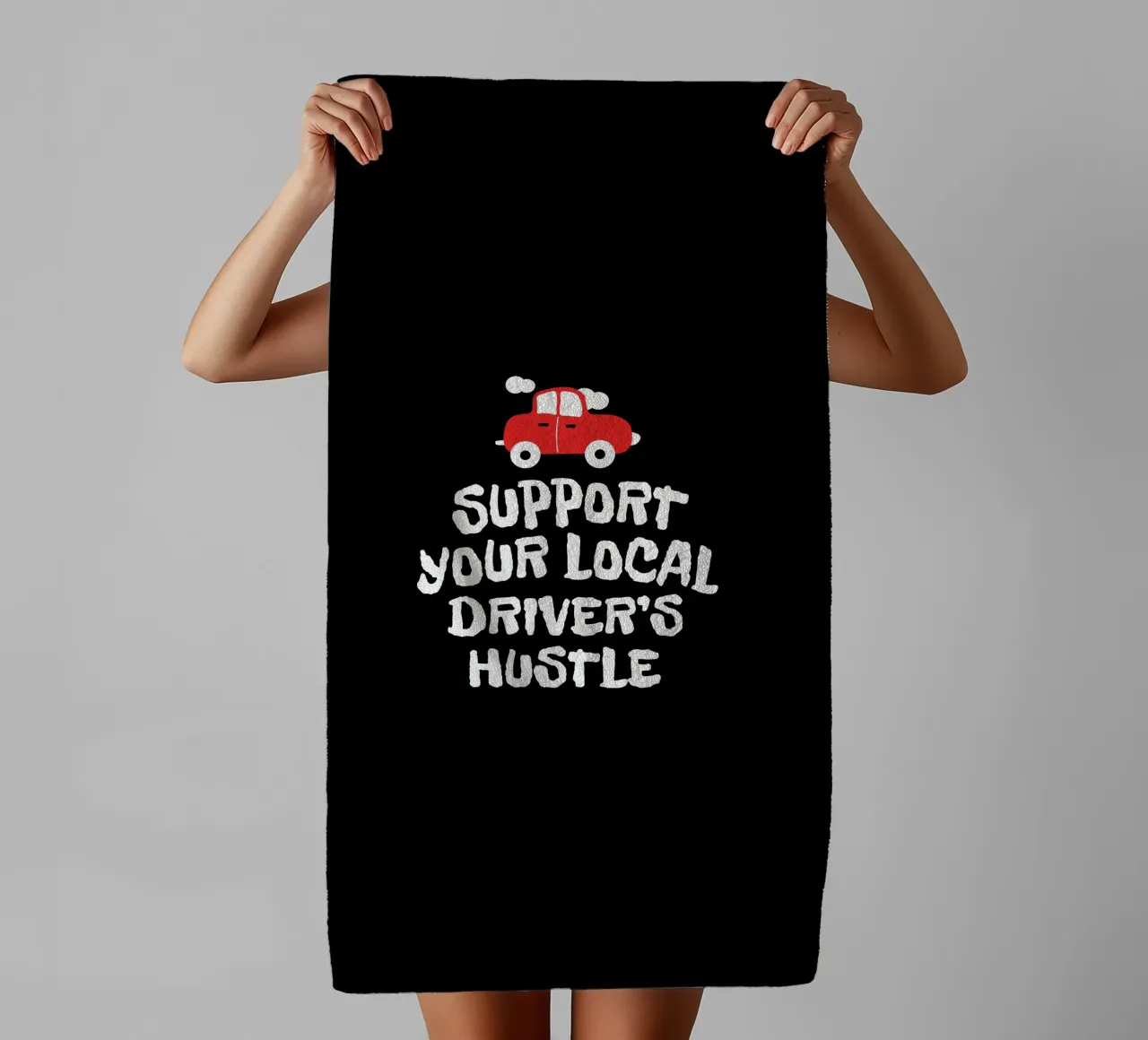 Support your local driver's hustle asciugamano da bagno da happieeagle