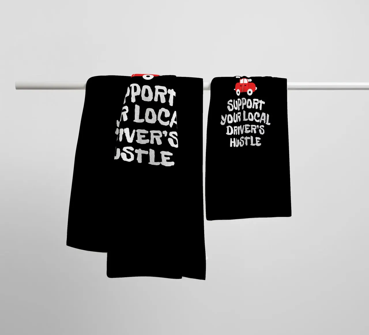 Support your local driver's hustle asciugamano da bagno da happieeagle